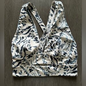 Free people movement, brami crop chinoiserie cottage blue white pattern